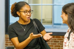 scholars in discussion
